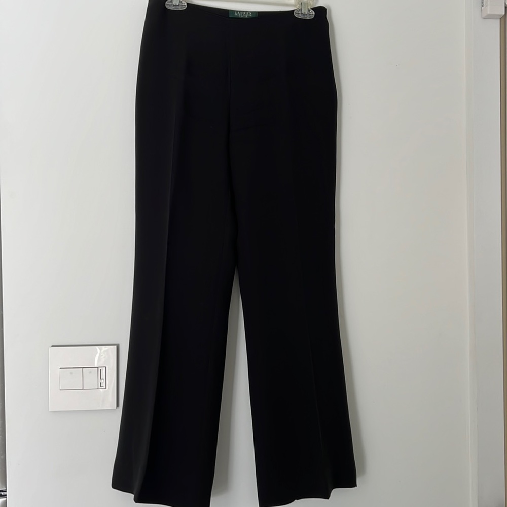 Lauren Ralph Lauren Black Wide Leg Pants